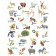 Mural Caselio Les Minis Mondes Let's Learn the Alphabet MNM105857005