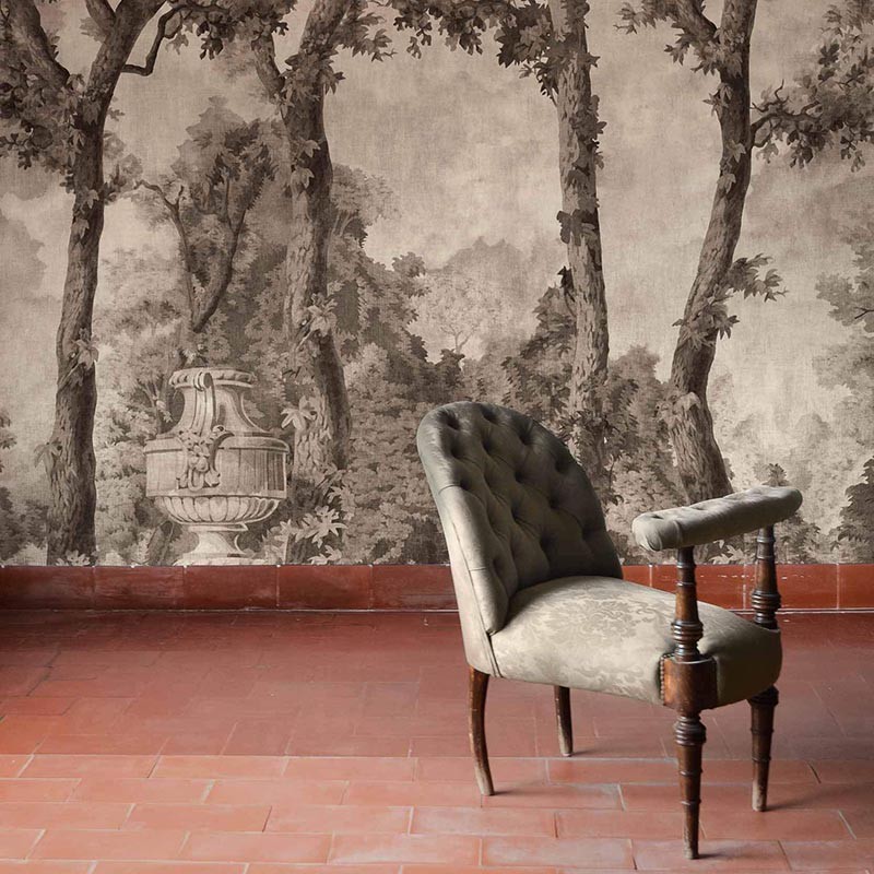 Mural Coordonne Victorian Byron Poem Black B00374