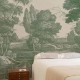 Mural Coordonne Victorian Engraving Green B00368