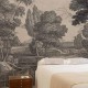 Mural Coordonne Victorian Engraving Ink B00367