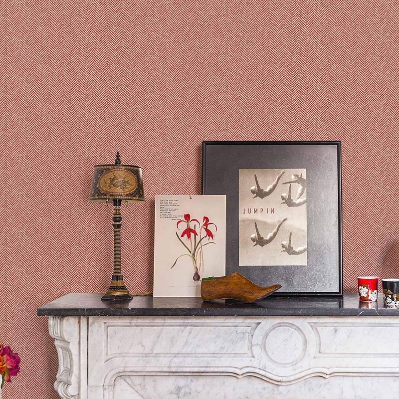 Papel pintado Coordonne Victorian Spike Red B00339