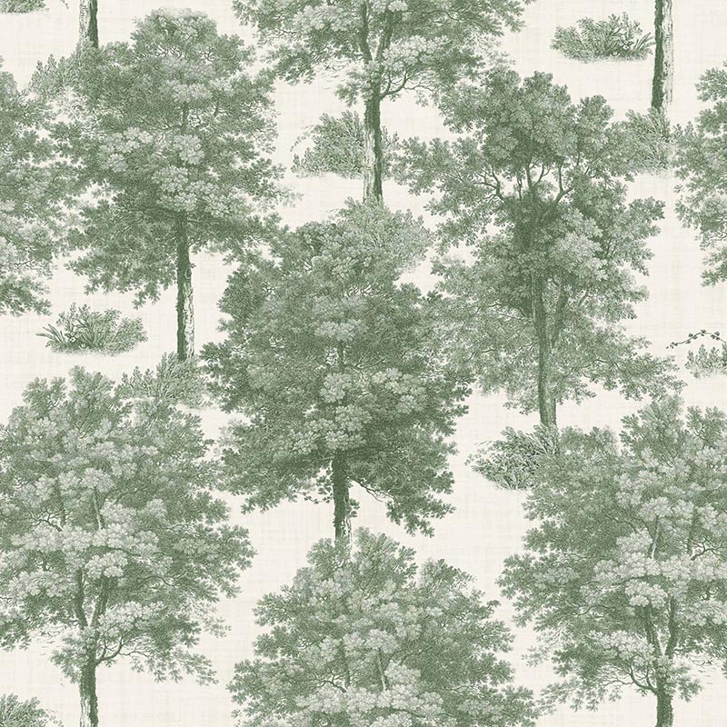 Papel pintado Coordonne Victorian Chestnut Tree Green B00348