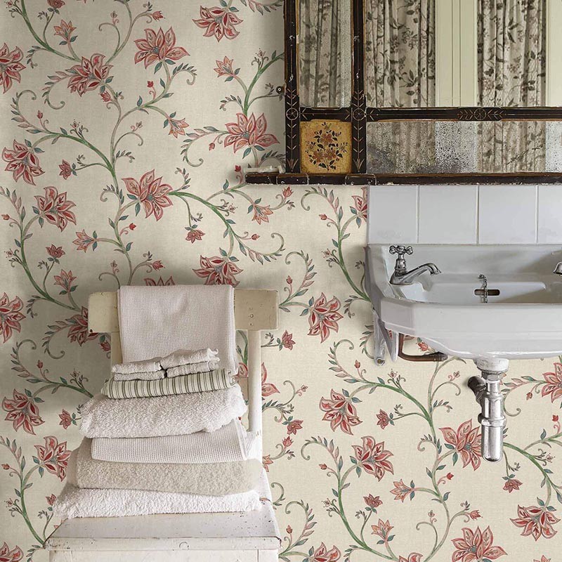 Papel pintado Coordonne Victorian Lily Red B00333