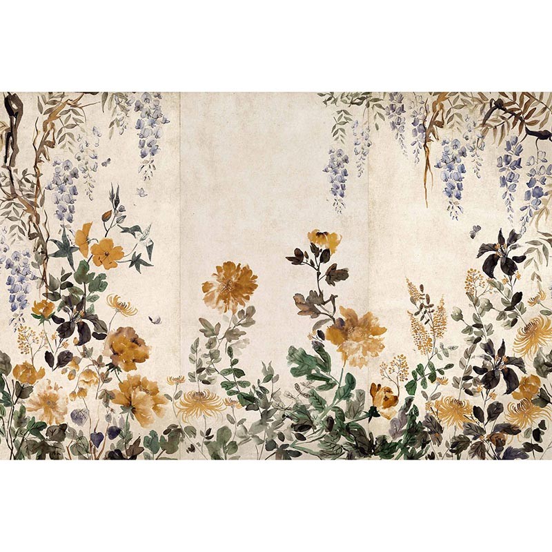 Mural Coordonne Forbidden City Spring Festival Amber B00153