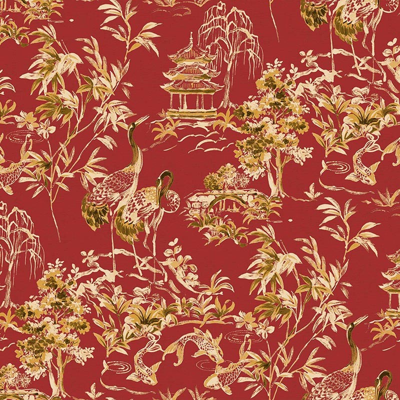 Papel pintado Coordonne Forbidden City Ming Pagoda Ruby B00143