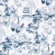 Papel pintado Coordonne Forbidden City Ming Pagoda Sapphire B00140
