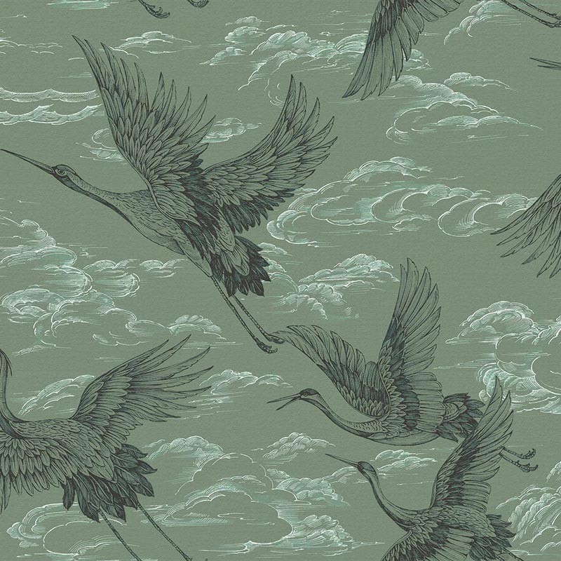 Papel pintado Coordonne Forbidden City Imperial Ibis Jade B00137