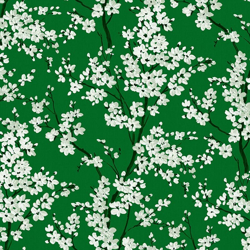 Papel pintado Coordonne Forbidden City Cherry Blossom Emerald B00130