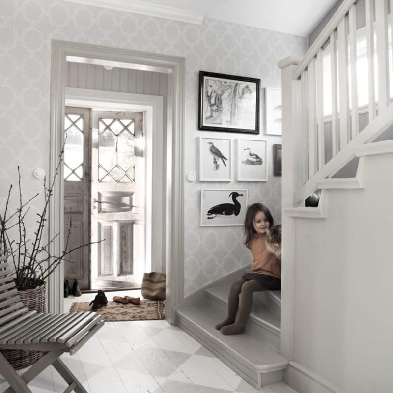 Papel pintado Sandberg Villa Dalarö II Wilma Grey 503-41