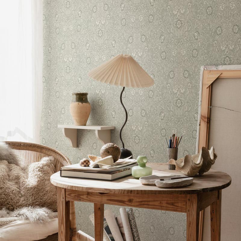 Papel pintado Sandberg Villa Dalarö II Caroline Moss Green S10210