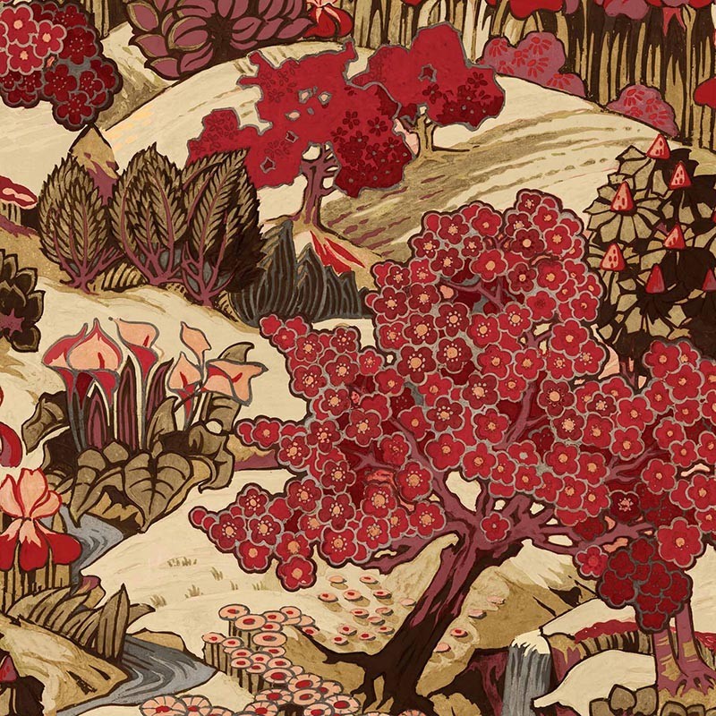 Papel pintado Coordonne Forbidden City Yu Garden Ruby B00145