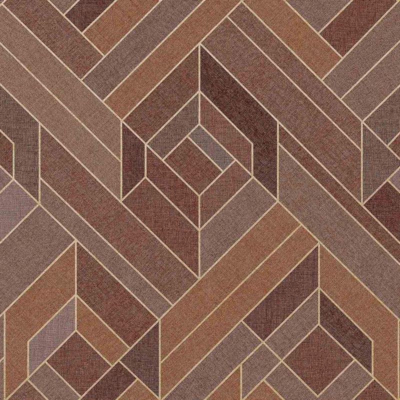 Papel pintado Coordonne Lattice Hexagonal Clay B00563N
