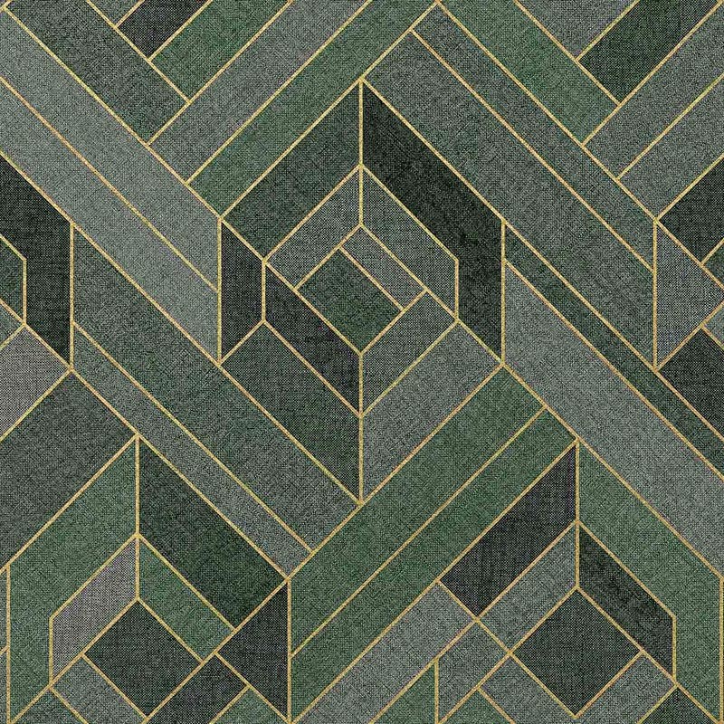 Papel pintado Coordonne Lattice Hexagonal Emerald B00562V