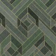 Papel pintado Coordonne Lattice Hexagonal Emerald B00562N