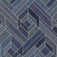 Papel pintado Coordonne Lattice Hexagonal Ultramarine B00560V