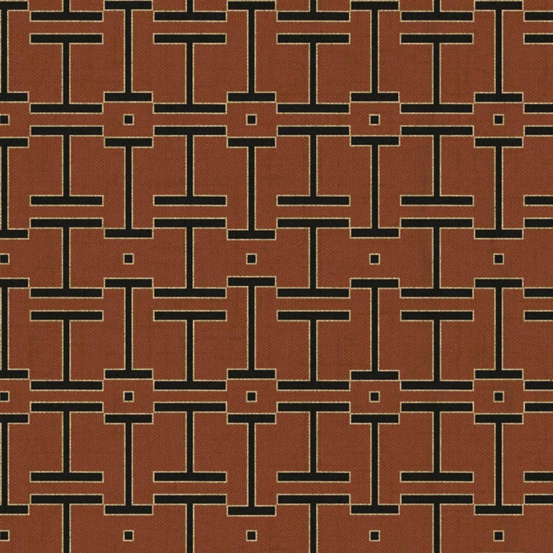 Papel pintado Coordonne Lattice Grid Clay B00557V