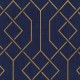 Papel pintado Coordonne Lattice Trellis Ultramarine B00547V