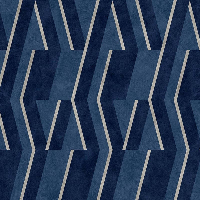 Papel pintado Coordonne Lattice Parallels Ultramarine B00531N