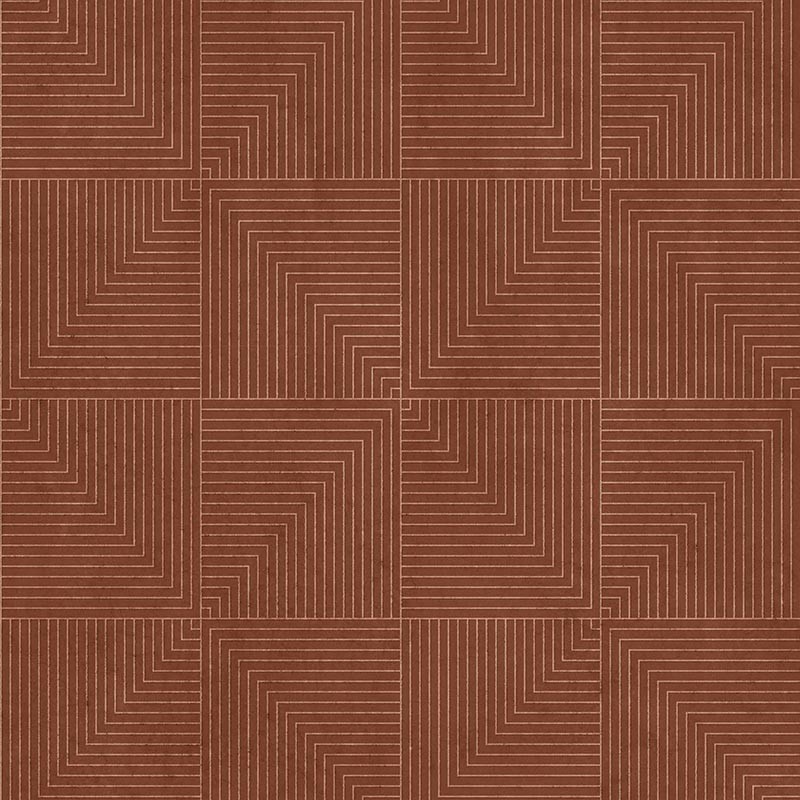 Papel pintado Coordonne Lattice Tetragonal Clay B00514N