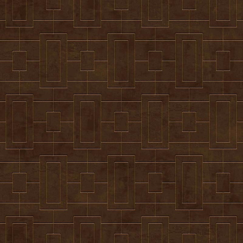 Papel pintado Coordonne Lattice Fretwork Chocolate B00509V