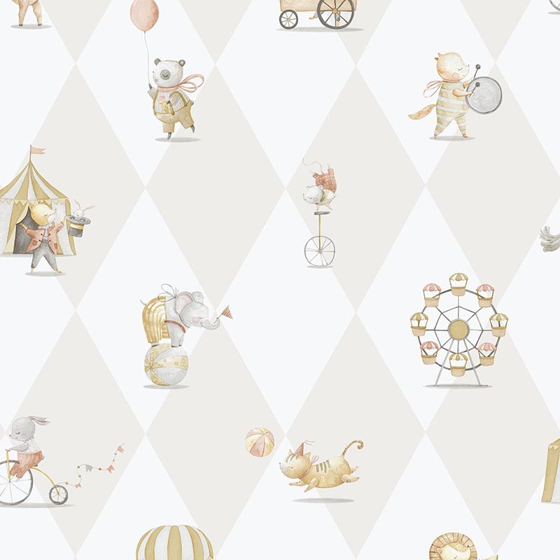 Papel pintado infantil Colowall Enzo Cirque 2570-6640