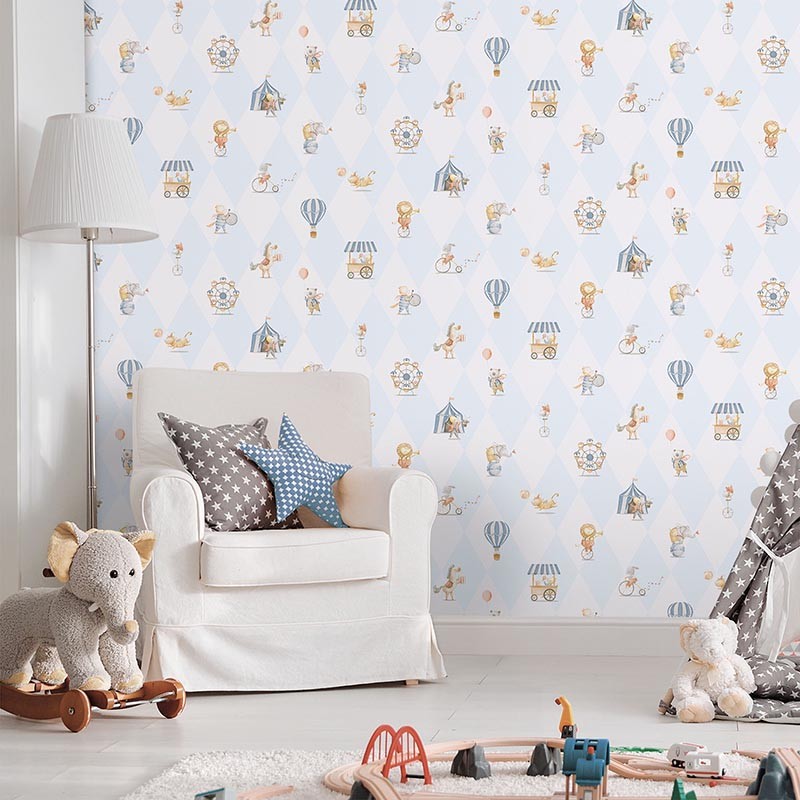 Papel pintado infantil Colowall Enzo Cirque 2570-6633