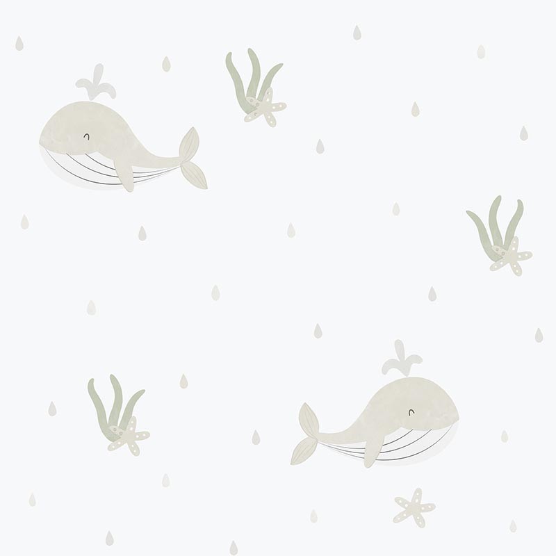 Papel pintado infantil Colowall Enzo Little Whales 2570-6630