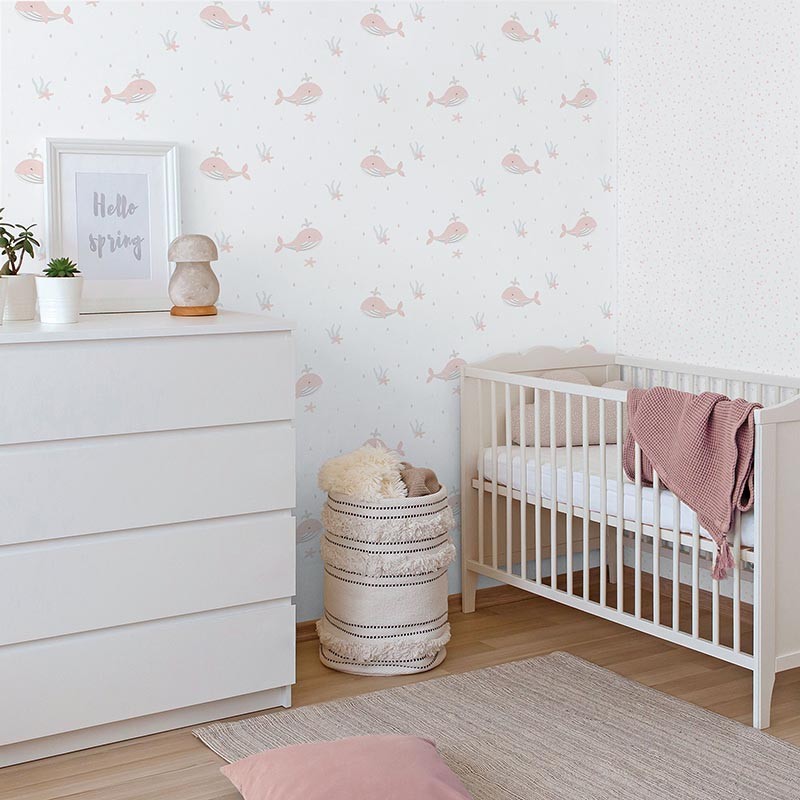 Papel pintado infantil Colowall Enzo Little Whales 2570-6622