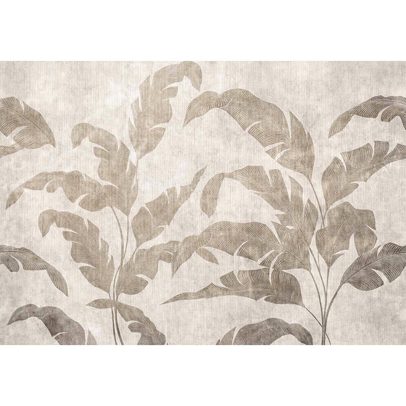 Mural Coordonne Berber Leaves Shadow Stone B00467_N