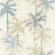 Papel pintado Clarke & Clarke Breeganjane Palmyra Denim W0189-01