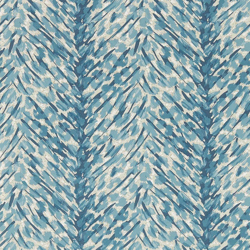 Papel pintado Clarke & Clarke Breeganjane Pokot Denim W0190-01