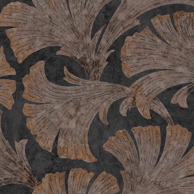 Papel pintado Coordonne Pompei Papyrus Coal B00611_N