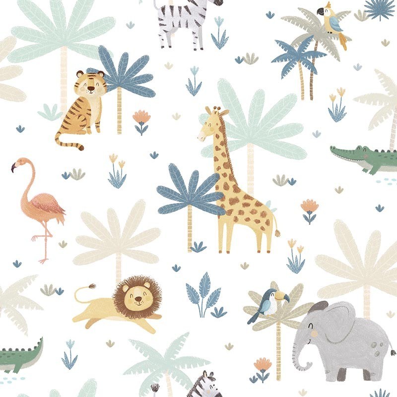 Papel pintado ICH Wallpaper Mika Happy Jungle 974-2