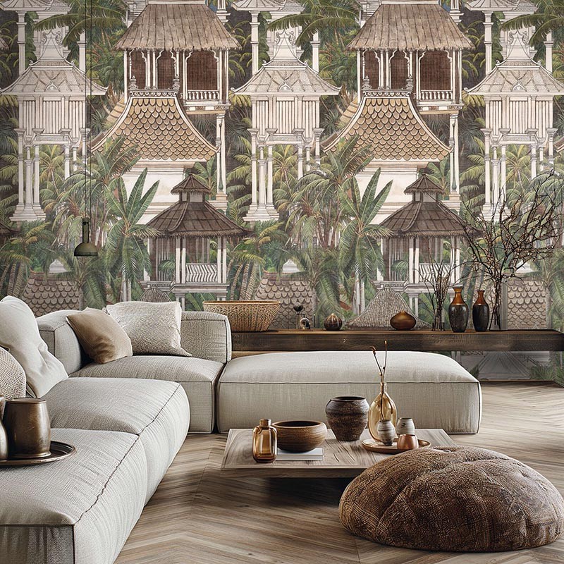 Mural Living Walls Metropolitan Stories Hot Spots Tropical Pavilion 79015-1