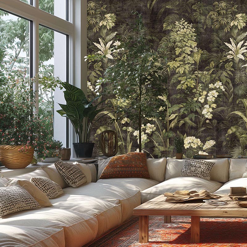 Mural Living Walls Metropolitan Stories Hot Spots Foliage 79015-5