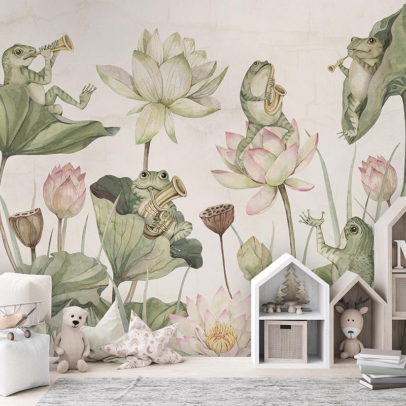 Mural infantil FDC Kikki Belle & Oliver Robins Water Lily Orchestra BR 4103 M