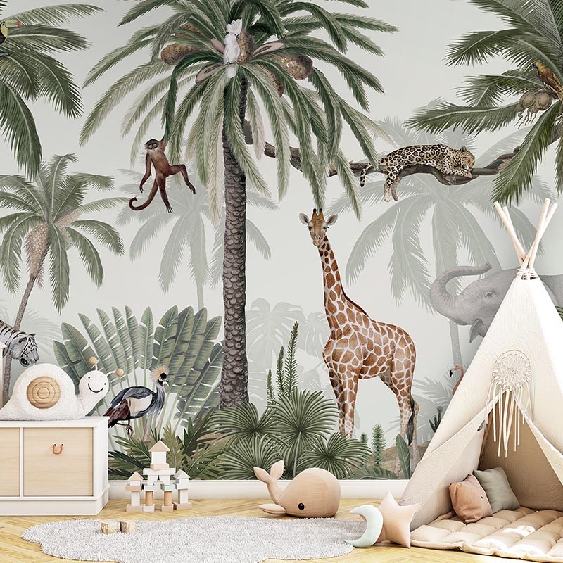 Mural infantil FDC Kikki Belle & Oliver Robins Tropical Jive BR 4100 M