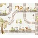 Mural infantil FDC Kikki Belle & Oliver Robins Train Travels BR 4098 M