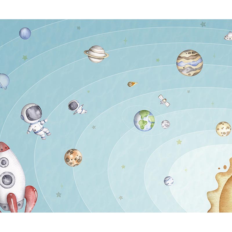 Mural infantil FDC Kikki Belle & Oliver Robins Space Joy BR 4089 M