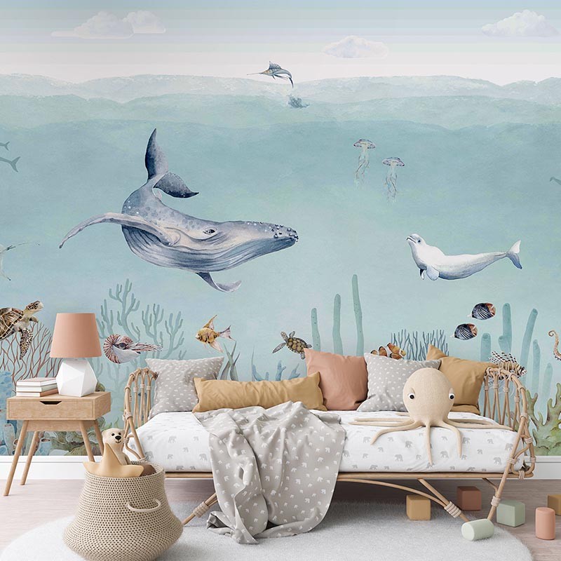 Mural infantil FDC Kikki Belle & Oliver Robins Secret Sealife BR 4084 M