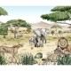 Mural infantil FDC Kikki Belle & Oliver Robins Savannah Secrets BR 4083 M