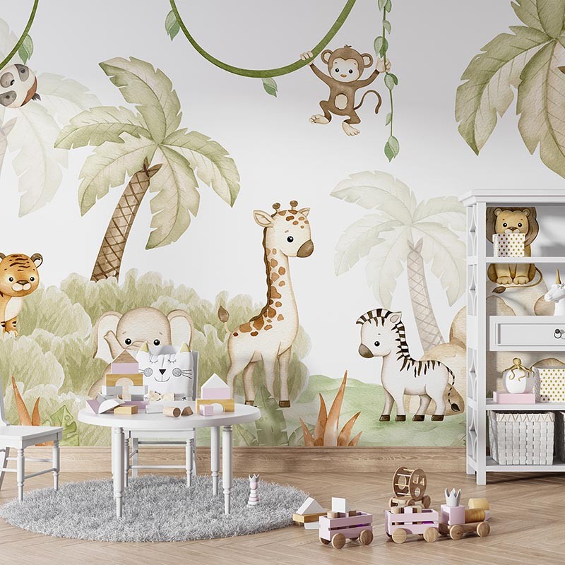 Mural infantil FDC Kikki Belle & Oliver Robins Savannah Joy BR 4082 M