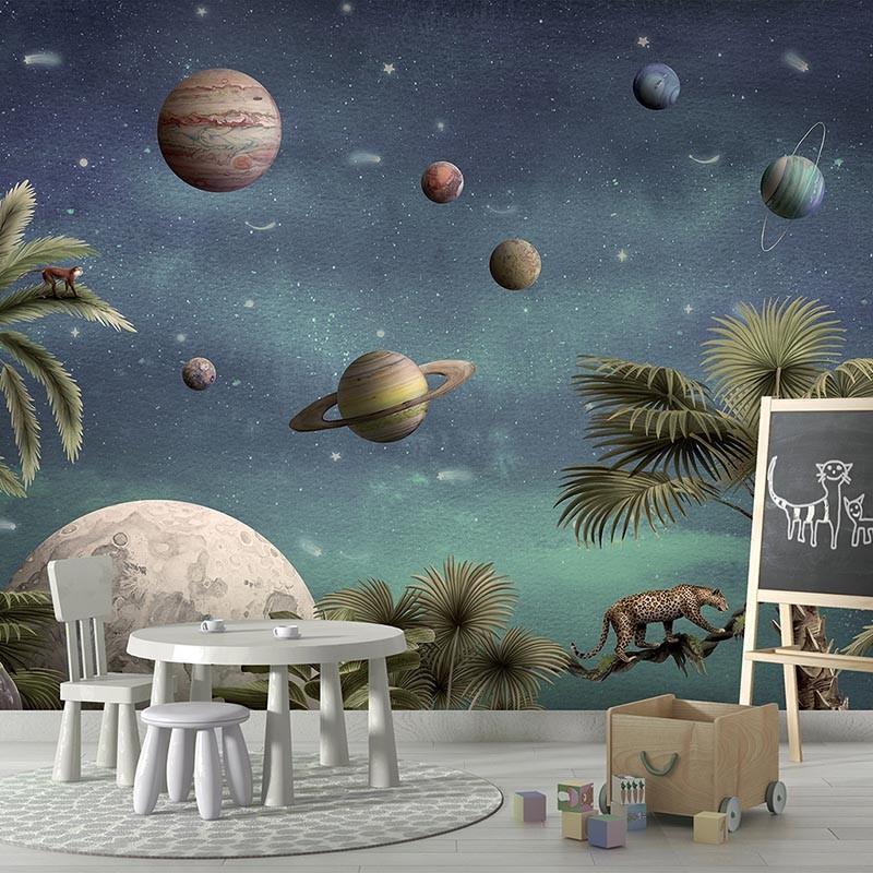 Mural infantil FDC Kikki Belle & Oliver Robins Pretty Planets BR 4078 M