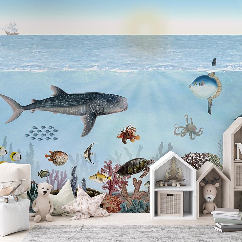 Mural infantil FDC Kikki Belle & Oliver Robins Ocean Lookbook BR 4075 M
