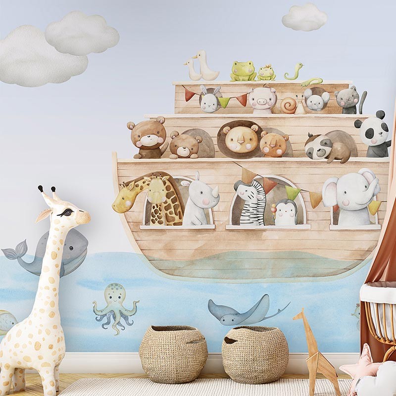 Mural infantil FDC Kikki Belle & Oliver Robins Noah's Journey BR 4073 M