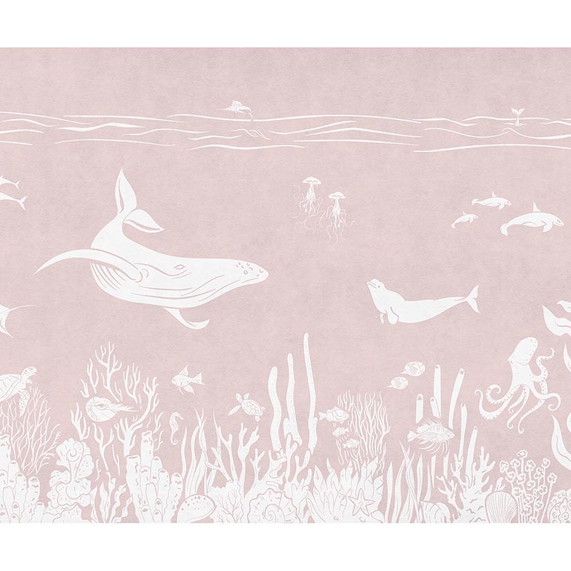 Mural infantil FDC Kikki Belle & Oliver Robins Monochrome Sea BR 4071 M