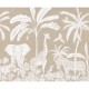 Mural infantil FDC Kikki Belle & Oliver Robins Monochrome Jungle BR 4065 M
