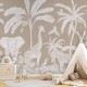 Mural infantil FDC Kikki Belle & Oliver Robins Monochrome Jungle BR 4065 M