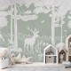 Mural infantil FDC Kikki Belle & Oliver Robins Monochrome Forest BR 4062 M