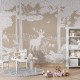 Mural infantil FDC Kikki Belle & Oliver Robins Monochrome Forest BR 4061 M
